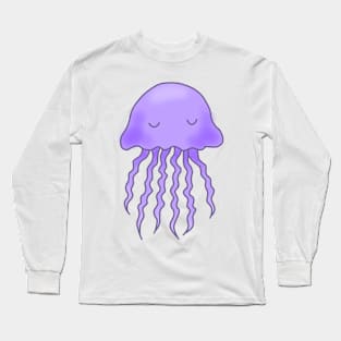 Cute Purple Jellyfish Long Sleeve T-Shirt